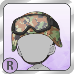 迷彩ヘルメットとゴーグル.png
