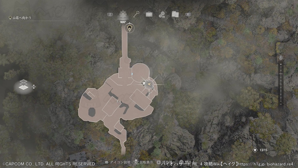 宝石(イエローダイヤモンド)マップ