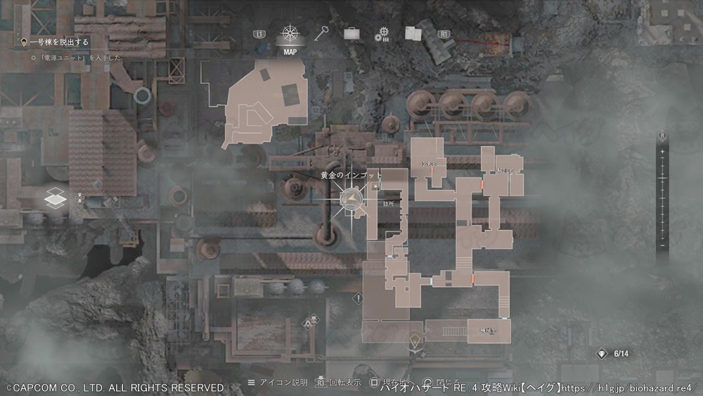 黄金のインゴットマップ