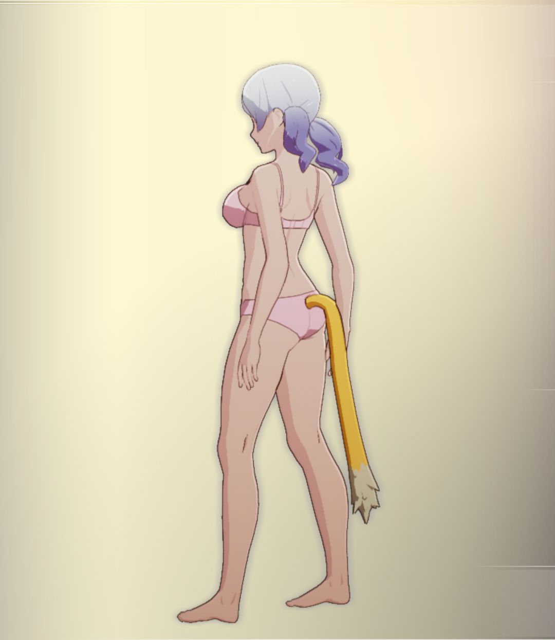 ネコのしっぽF淡黄 1-2