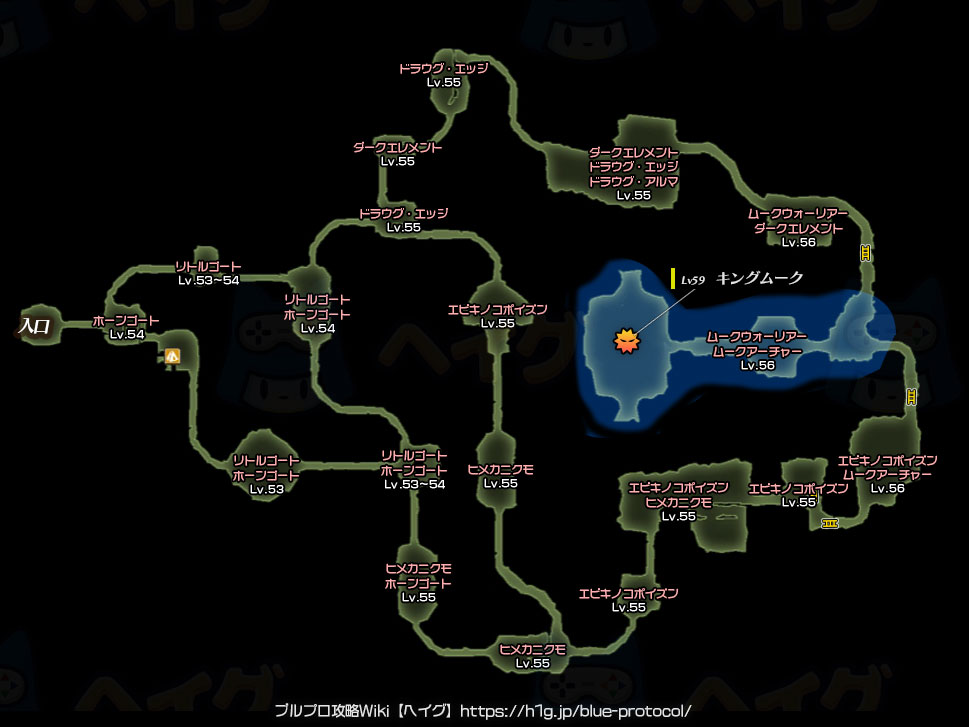 音無き都・自由探索のマップ画像