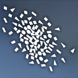 回廊の白い敷き砂