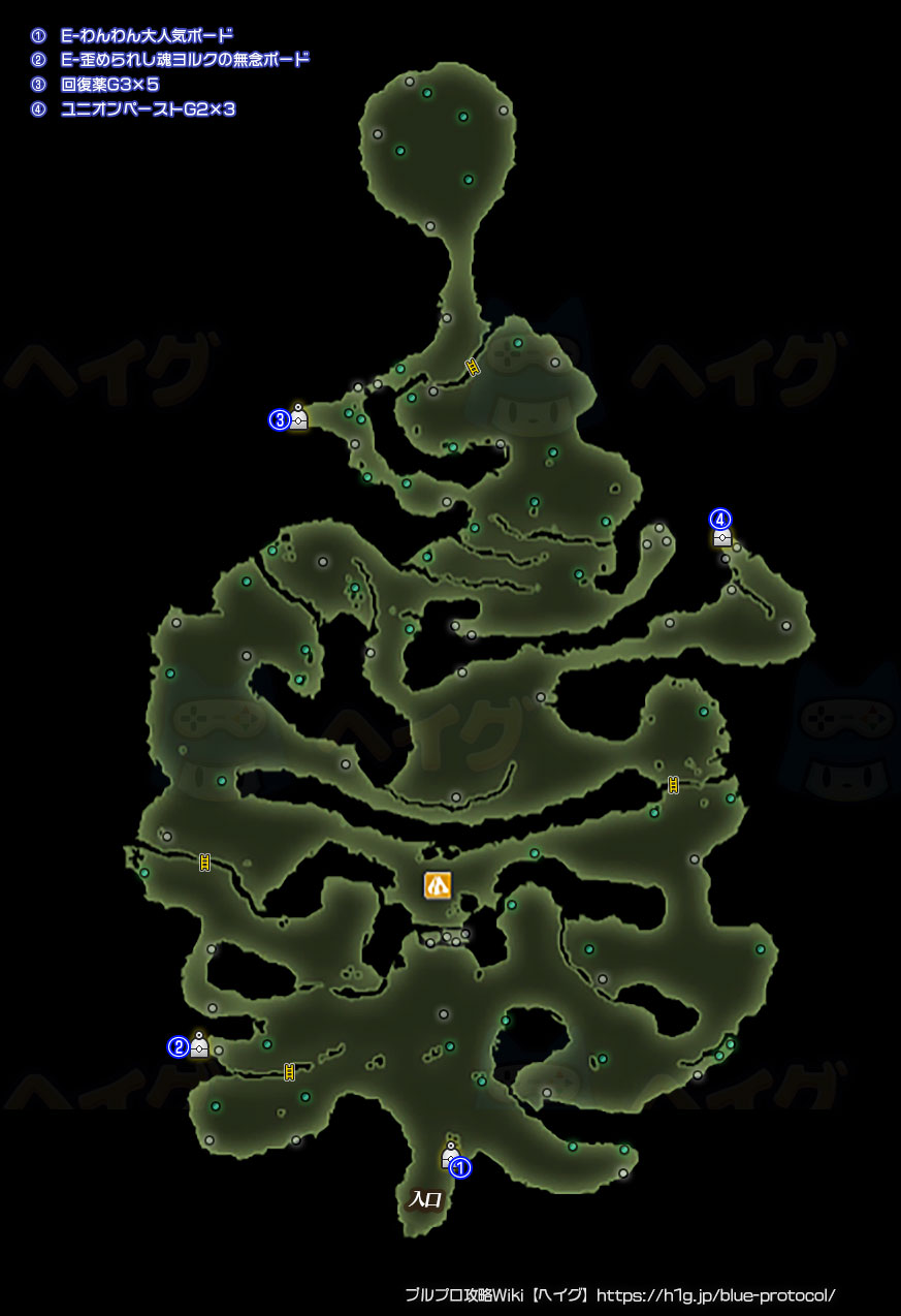 海月灯の砂径・自由探索のマップ画像