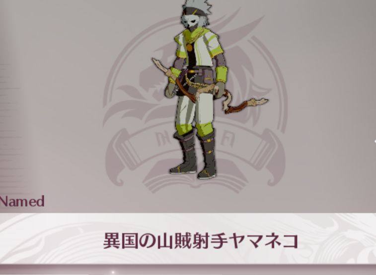 異国の山賊射手ヤマネコ