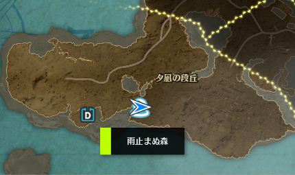 雨やまぬ森の入り口画像