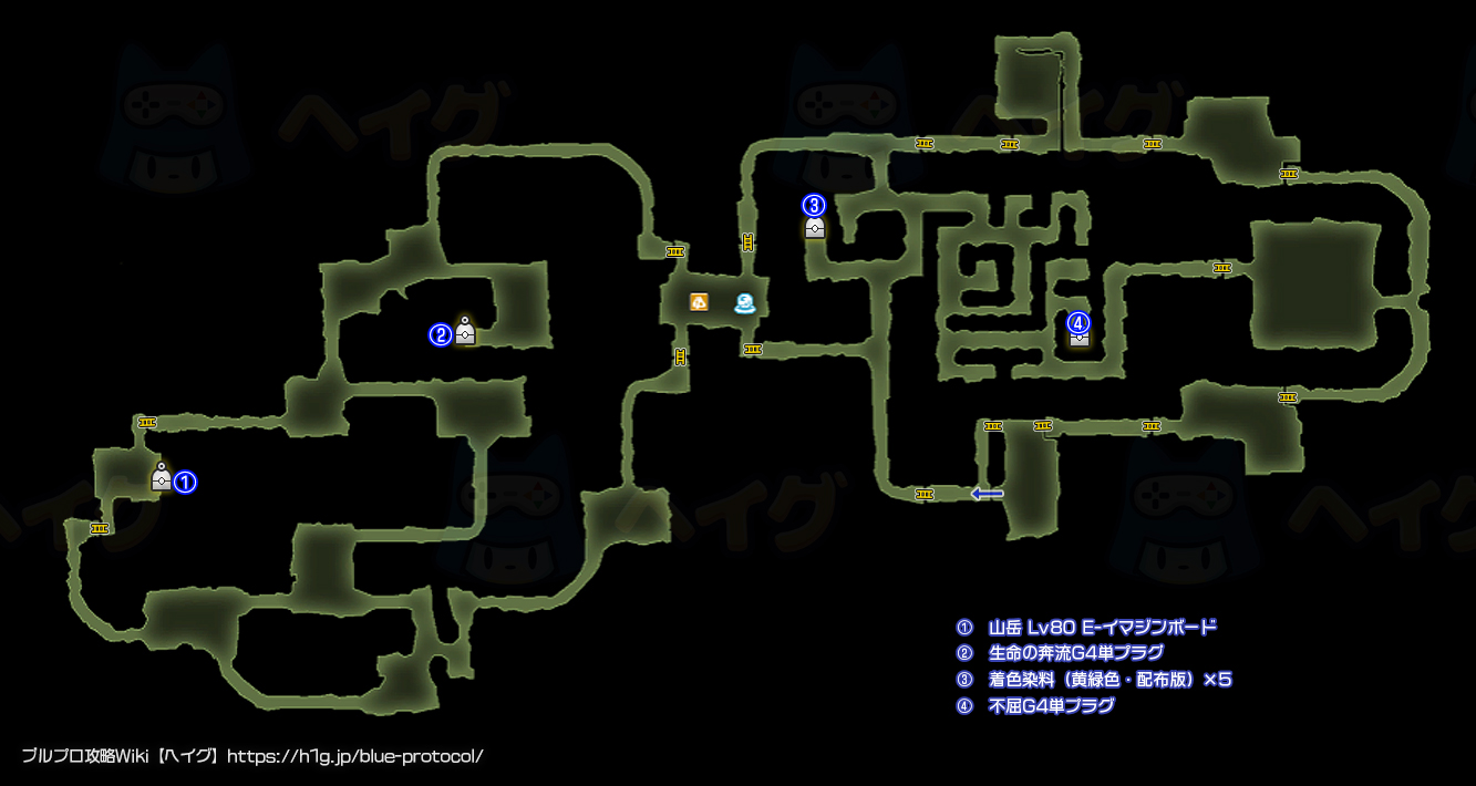 霧海樹海のマップ画像