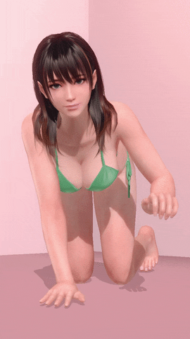 四つん這い ねこパンチ.gif