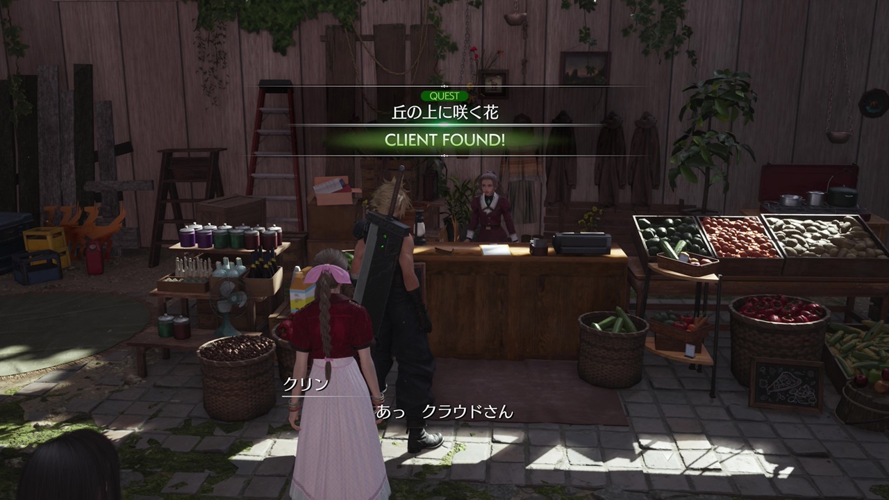 丘の上に咲く花