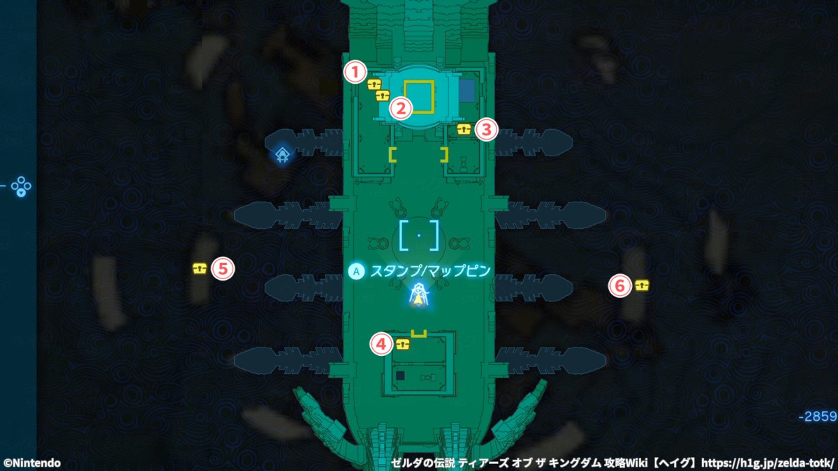 「風の神殿」の宝箱