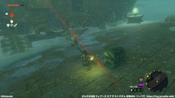 「風の神殿」の宝箱