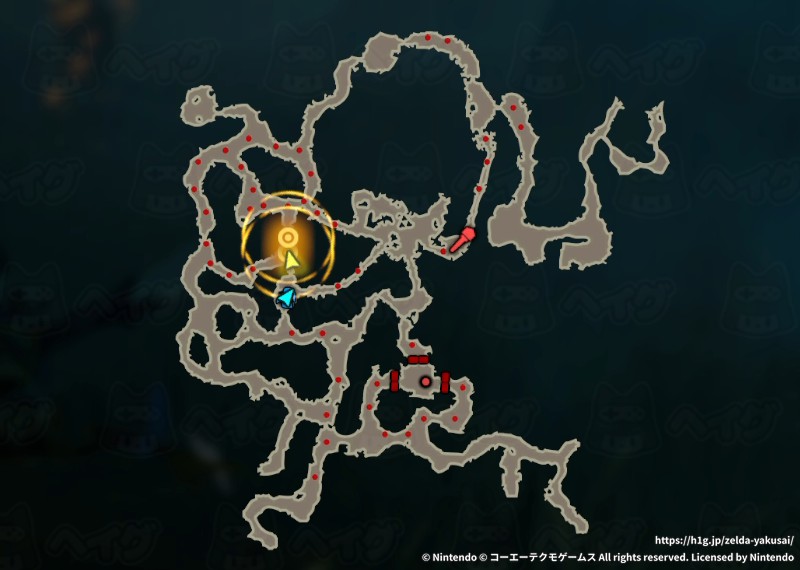「Ex ハイラル大森林捜索戦」チャートマップ