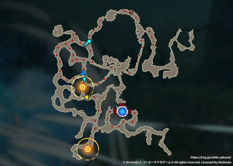 「Ex ハイラル大森林捜索戦」チャートマップ