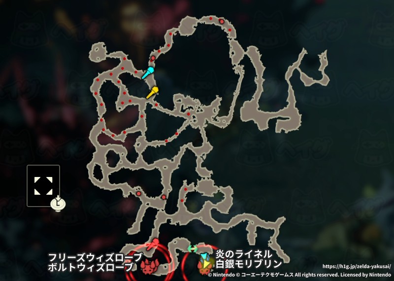 「Ex ハイラル大森林捜索戦」チャートマップ